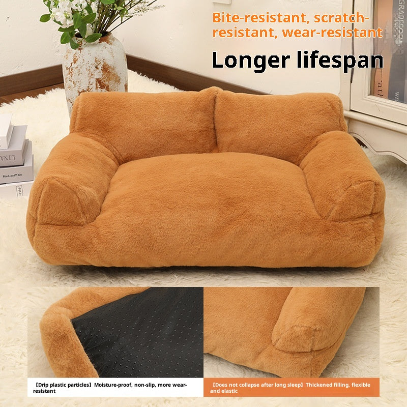 Calming Plush Pet Bed — Anxiety Relief
Sofa for Dogs & Cats