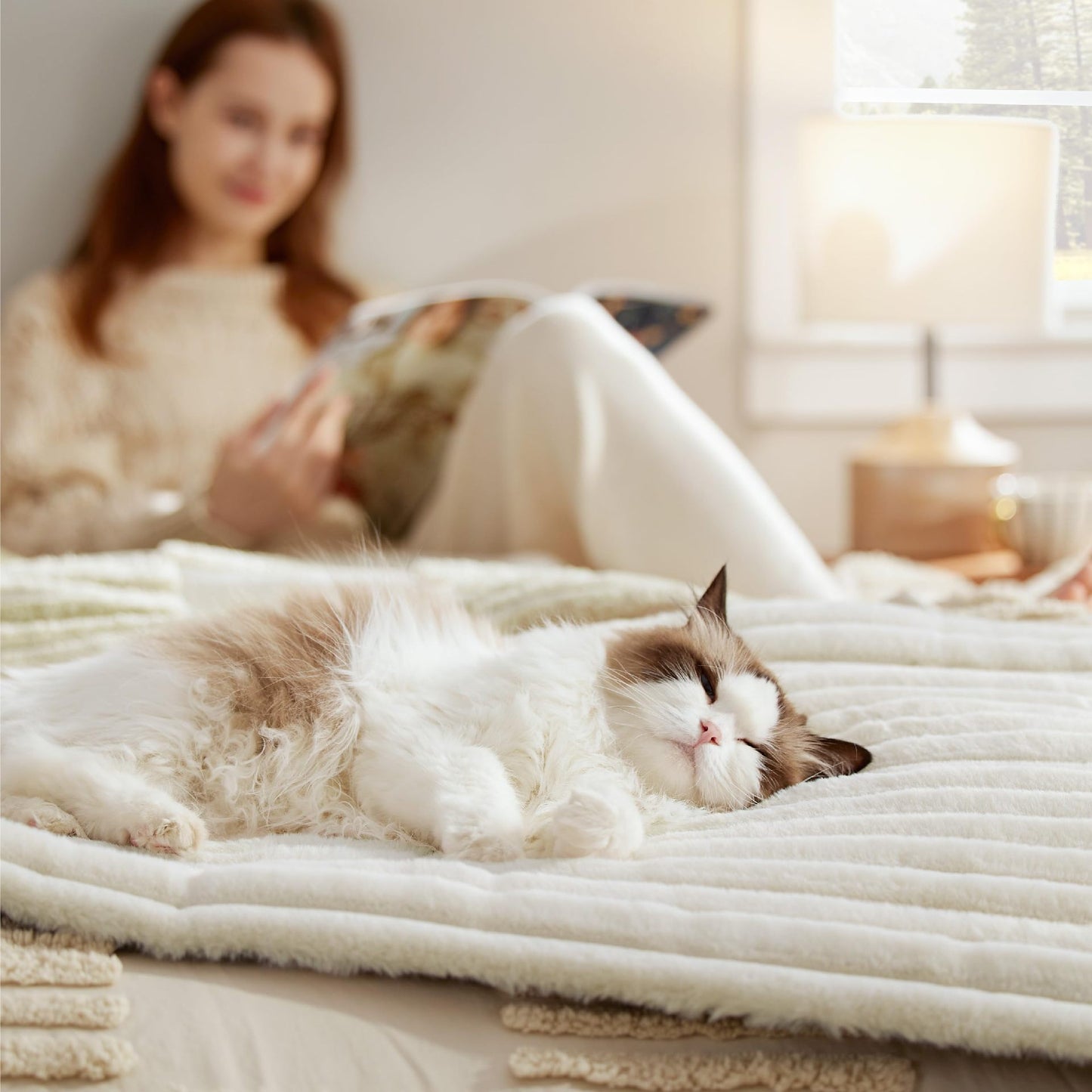 Self-Warming Mat for Cats & Dogs | No Electricity Needed | FurWell Indoor Outdoor Non-Slip