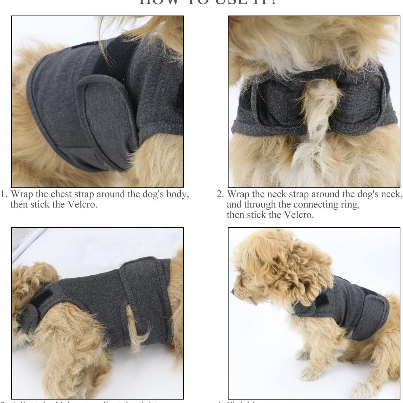 Calming Anxiety Vest for Dogs — Thunder 
Shirt for Stress Relief